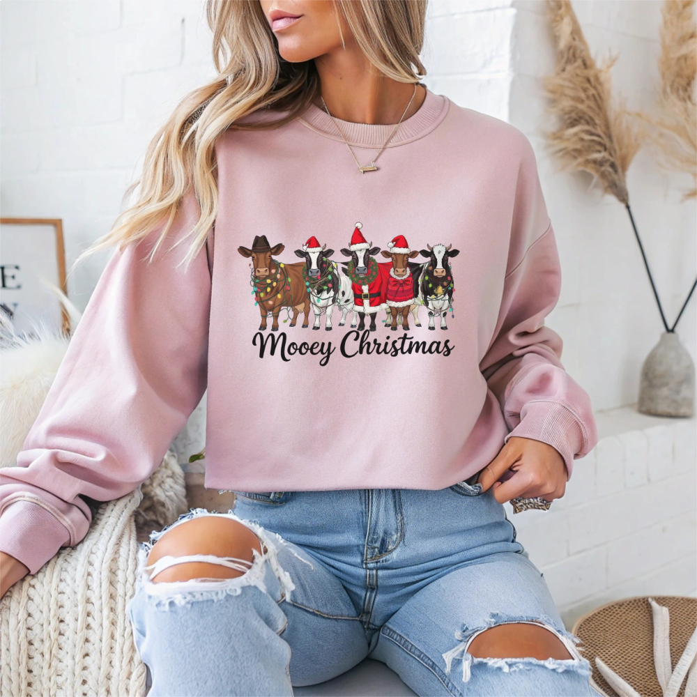 Mooey Christmas Crewneck Sweatshirt - Samberule