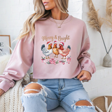 Merry & Bright Chicken Christmas Crewneck Sweatshirt - Samberule