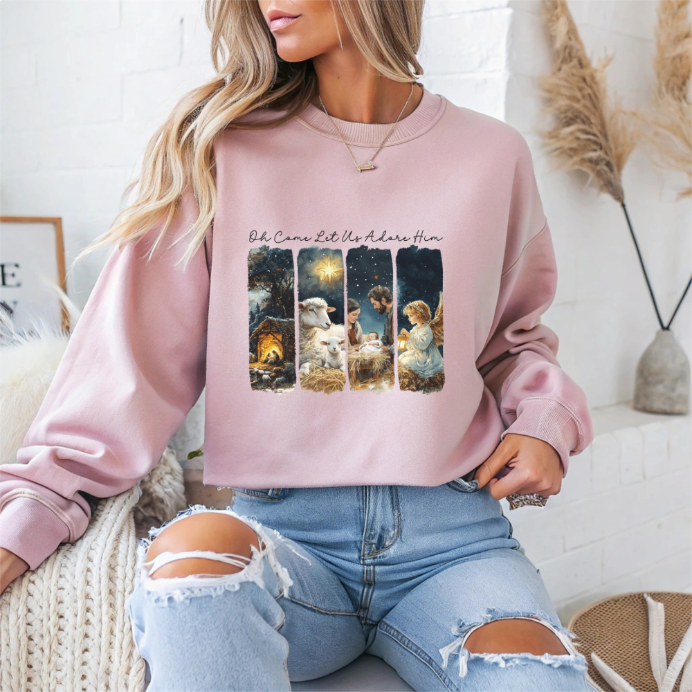 Jesus Christmas Crewneck Sweatshirt - Samberule