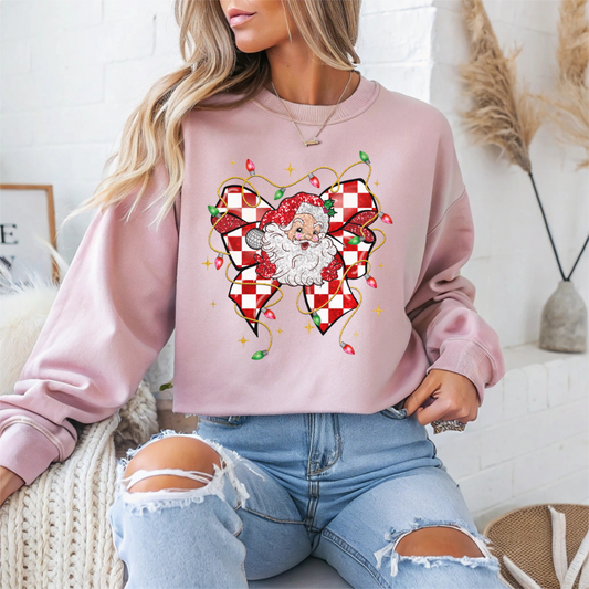 Santa Valentine’s Christmas Crewneck Sweatshirt