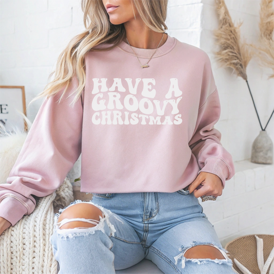 Have A Groovy Christmas Crewneck Sweatshirt