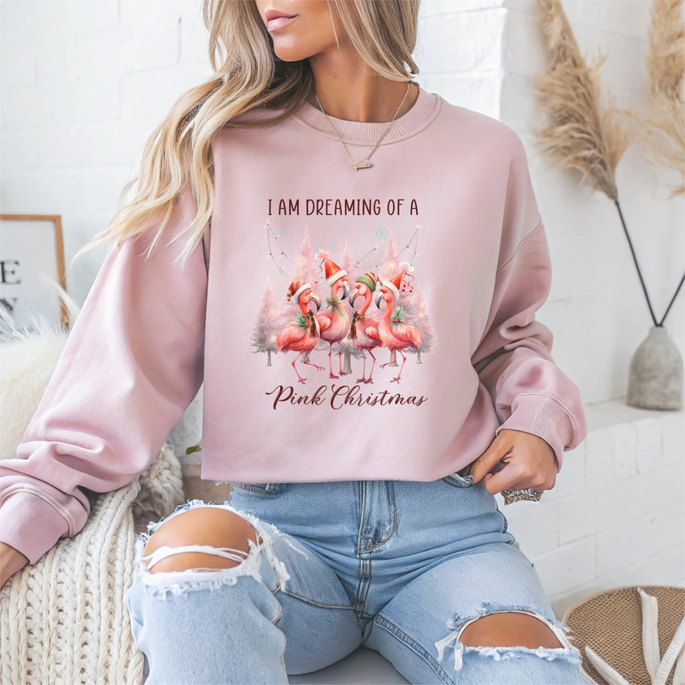 I Am Dreaming of a Pink Christmas Crewneck Sweatshirt