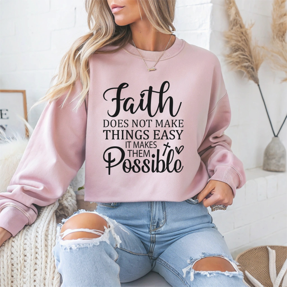 Inspirational Faith Crewneck Sweatshirt