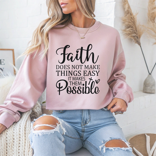 Inspirational Faith Crewneck Sweatshirt
