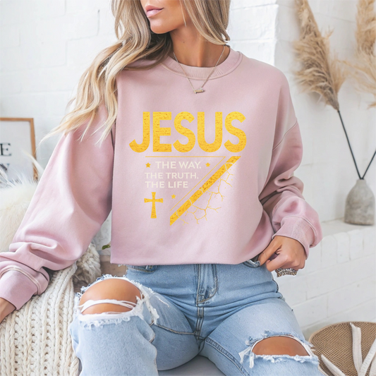 Jesus Inspirational Faith Crewneck Sweatshirt
