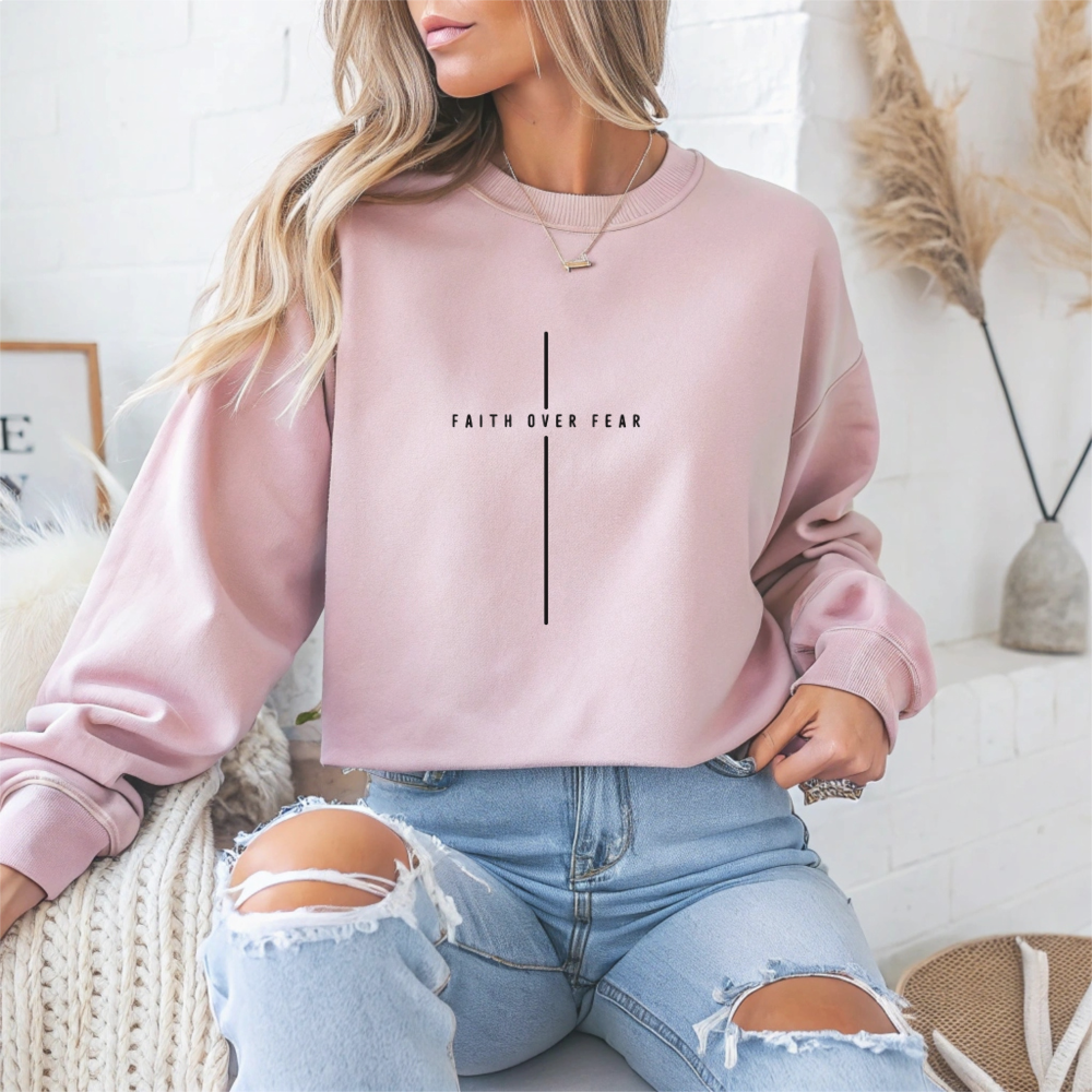 "Faith Over Fear" Faith Crewneck Sweatshirt