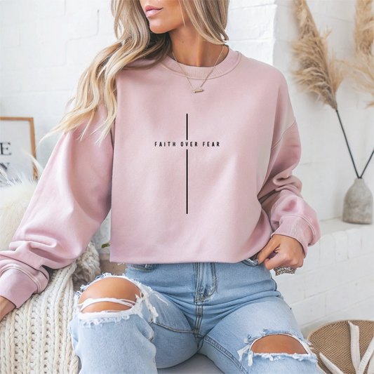 "Faith Over Fear" Faith Crewneck Sweatshirt