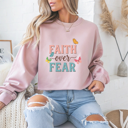 "Faith Over Fear" Faith Crewneck Sweatshirt