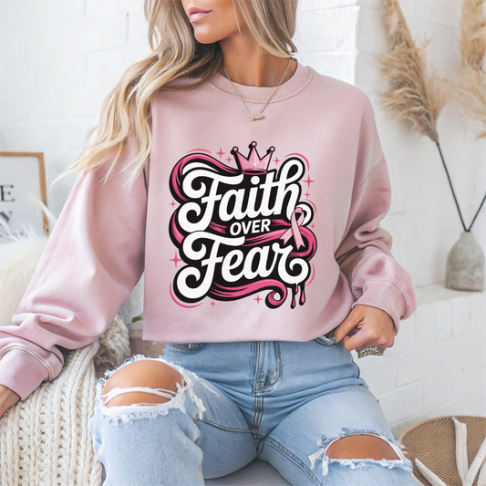"Faith Over Fear" Faith Crewneck Sweatshirt