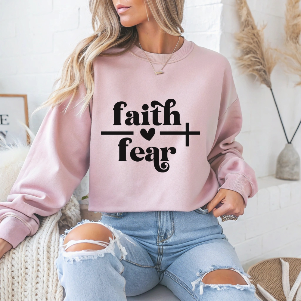 "Faith Over Fear" Faith Crewneck Sweatshirt