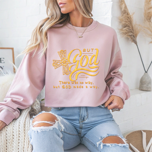 "God Made a Way" Faith Crewneck Sweatshirt
