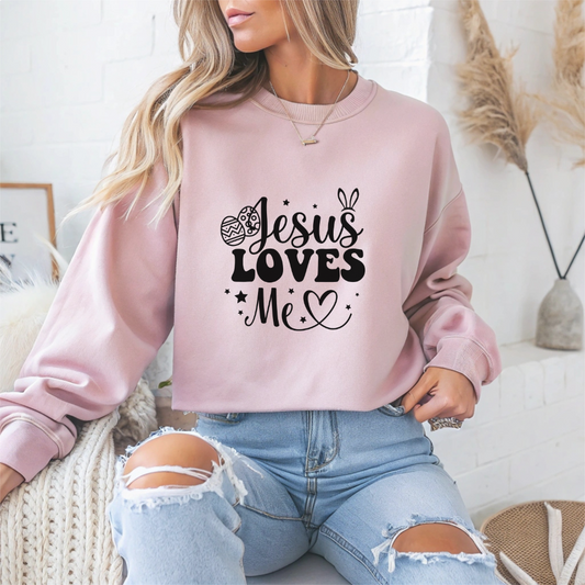 Jesus Loves Me Faith Crewneck Sweatshirt