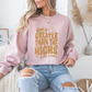 God is Greater Than The Highs And Lows Faith Crewneck Sweatshirt