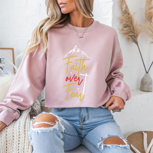 "Faith over Fear" Faith Crewneck Sweatshirt