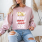 "Faith More Worry Less" Faith Crewneck Sweatshirt