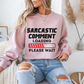 Sarcastic Comment Loading Sarcasm Crewneck Sweatshirt