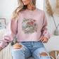 Floral Brain Mental Health Crewneck Sweatshirt