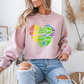 Colorful Pride Heart Mental Health Crewneck Sweatshirt