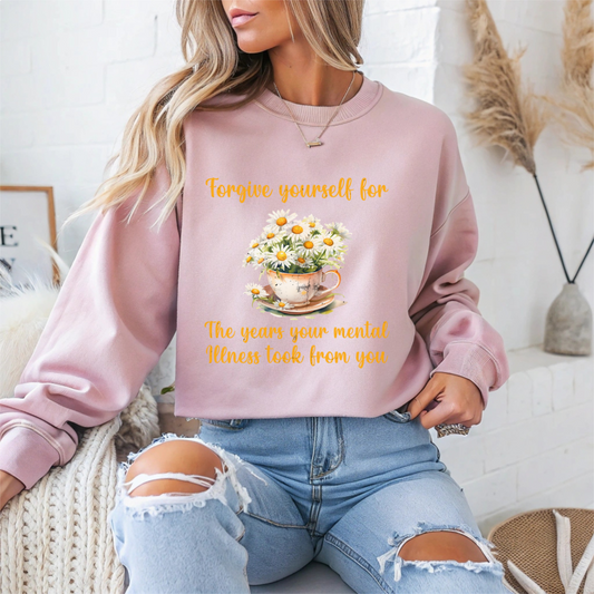 Forgive Yourself Mental Health Crewneck Sweatshirt