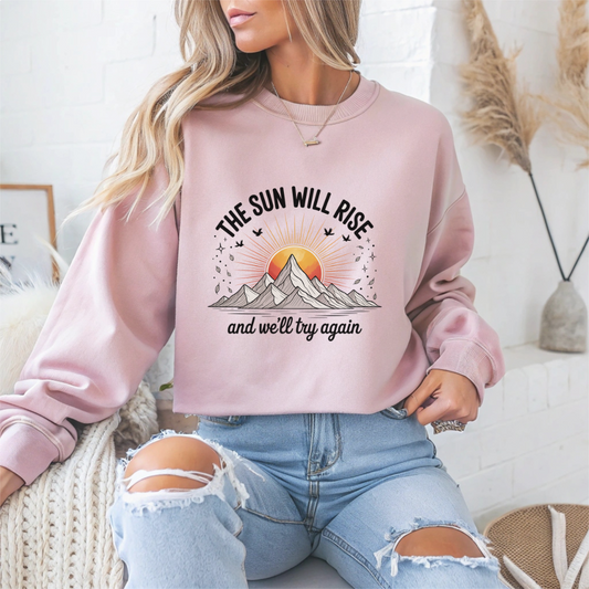 Sunrise Motivation Mental Health Crewneck Sweatshirt