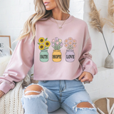 'Faith Hope Love' Mental Health Crewneck Sweatshirt