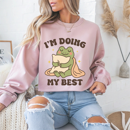 I'M Doing My Best Mental Health Crewneck Sweatshirt