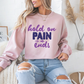 Hold On Pain Ends Mental Health Crewneck Sweatshirt