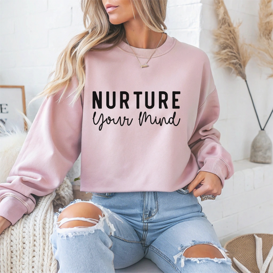 Nurture Your Mind Mental Health Crewneck Sweatshirt