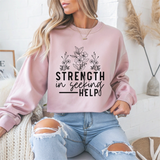Floral Strength Mental Health Crewneck Sweatshirt