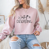 Worthy & Deserving Mental Health Crewneck Sweatshirt