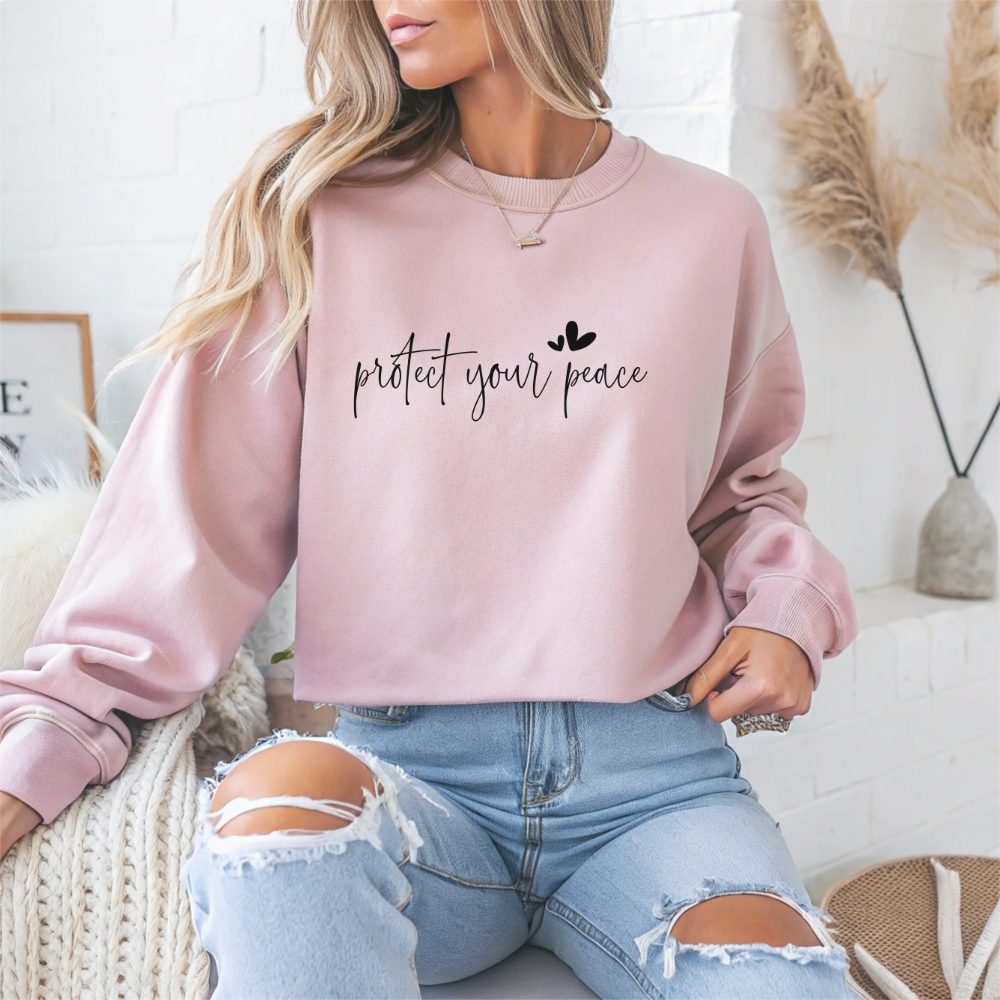 Protect Your Peace Mental Health Crewneck Sweatshirt