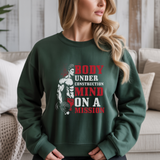 Body Under Construction Mind On A Mission Gym Crewneck Sweatshirt