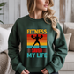 Fitness Saved My Life Gym Crewneck Sweatshirt