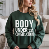 Body Under Construction Gym Crewneck Sweatshirt