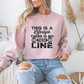This Is A Lifestyle There Is No Finish Line Gym Crewneck Sweatshirt