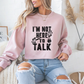 I'M Not Here To Talk Gym Crewneck Sweatshirt