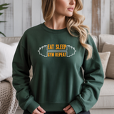 Eat Sleep Gym Repeat Gym Crewneck Sweatshirt