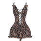NYLA Leopard Velvet Ruffle Romper