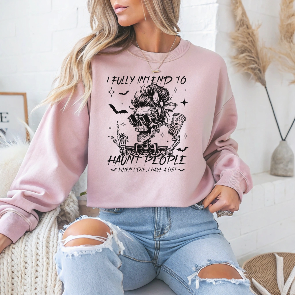 Sarcastic Funny Halloween Crewneck Sweatshirt - Samberule