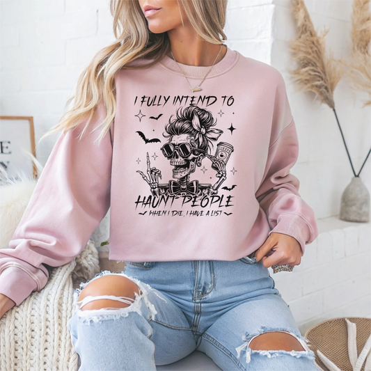 Sarcastic Funny Halloween Crewneck Sweatshirt - Samberule