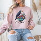 Vintage Raven Floral Halloween Crewneck Sweatshirt - Samberule