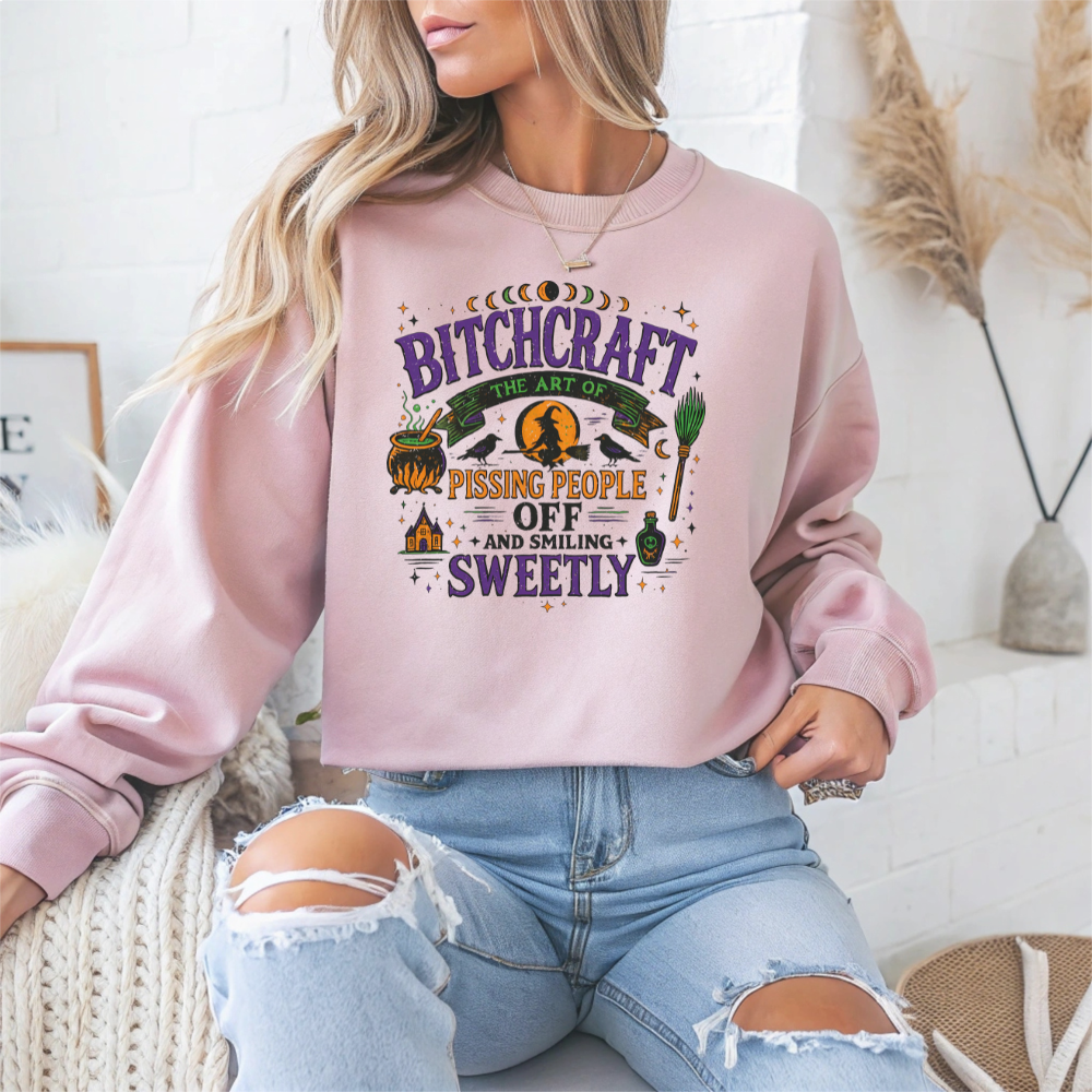 Bitchcraft Halloween Crewneck Sweatshirt - Samberule