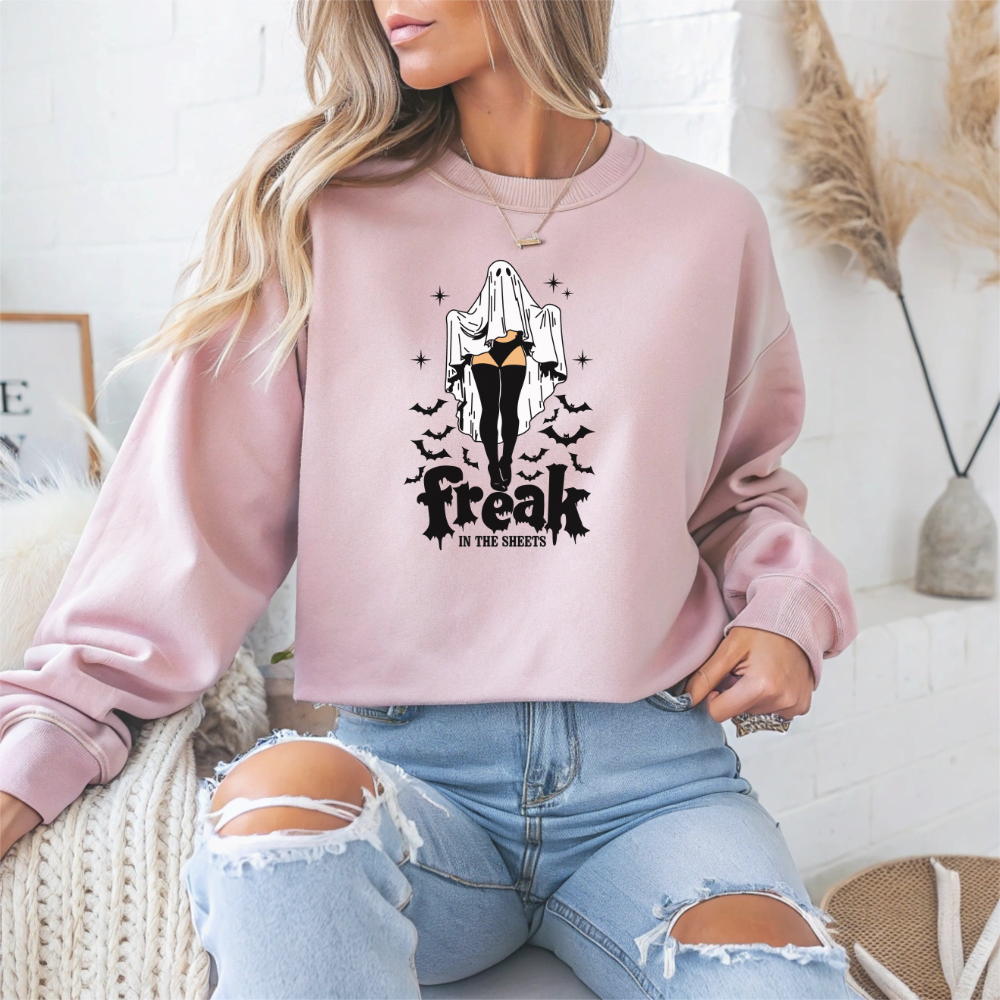 Freak in the Sheets Halloween Crewneck Sweatshirt - Samberule