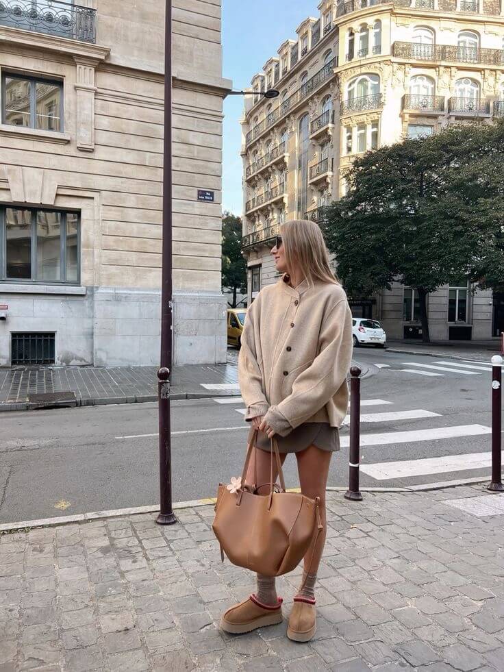 Caroline - Oversized Structured Leather Tote - Samberule
