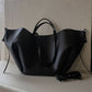 Caroline - Oversized Structured Leather Tote - Samberule
