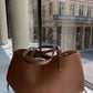 Caroline - Oversized Structured Leather Tote - Samberule