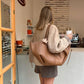 Caroline - Oversized Structured Leather Tote - Samberule