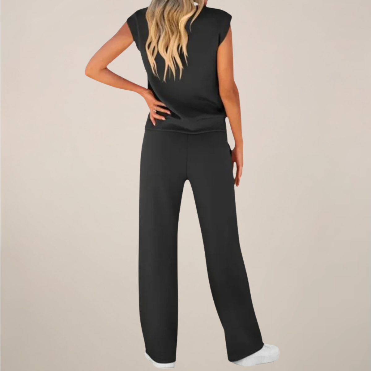 Charlotte | Women’s Spring Drawstring Relaxed Pants Set - Samberule