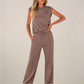 Charlotte | Women’s Spring Drawstring Relaxed Pants Set - Samberule