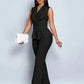 Addison | Women Spring Pleated Peplum Pants Set - Samberule